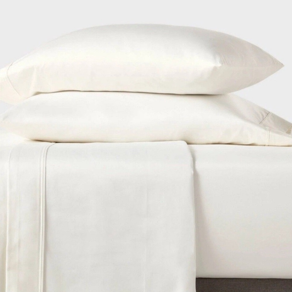 500 thread count Sour Cream Twin XL Threshold Sheet Set